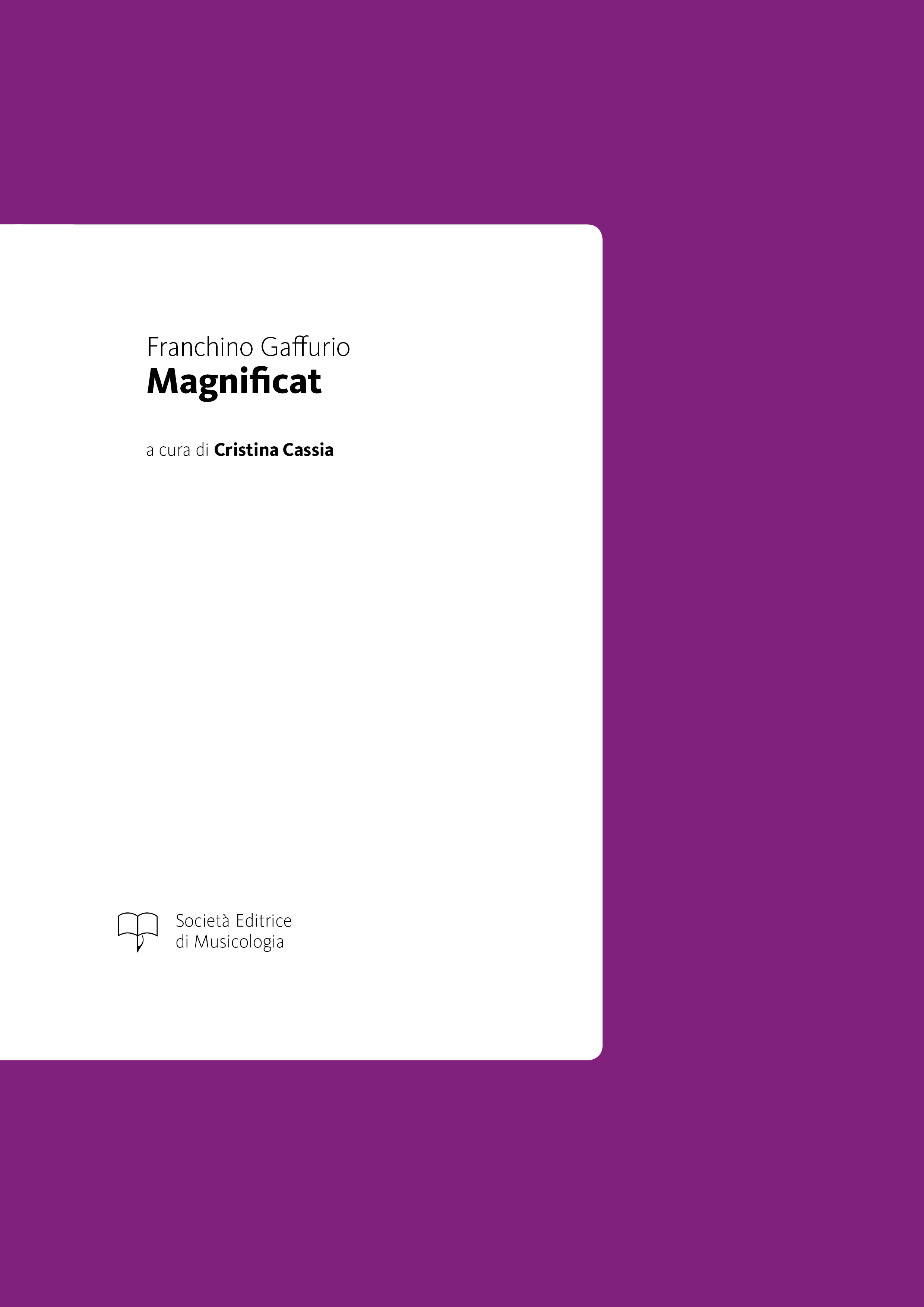 SEdM Gaffurio - 2. Magnificat - cover